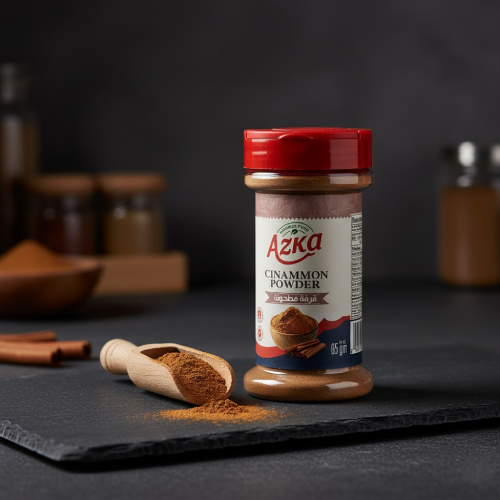 "Azka Cinnamon Powder 65 g – high‑quality ground cinnamon without additives, perfect for tea, cakes and stews"
