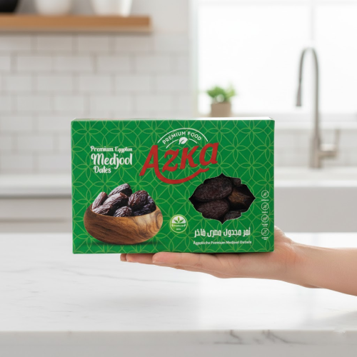 "Azka Medjool Dates, Egyptian premium dates, large plump and naturally sweet"