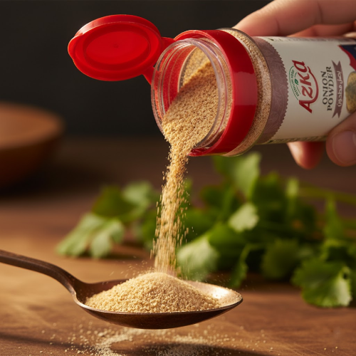 "أزكى بودرة بصل 70 غ – توابل بصل طبيعية ونقية تضيف عمقاً لطعامك"