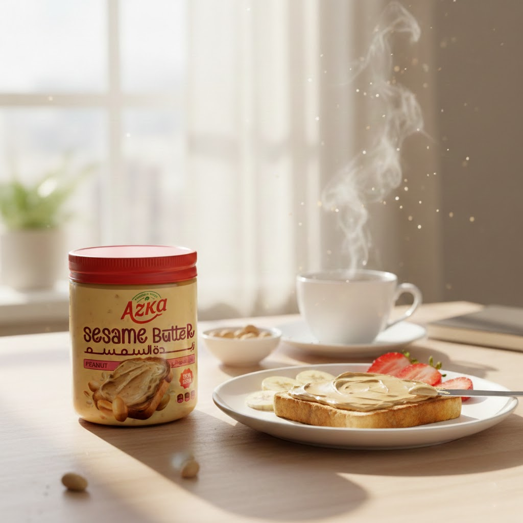 زبدة سمسم أزكى بالفول السوداني - 300 جم