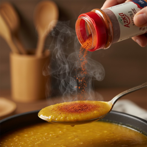 "Azka Sweet Paprika 70 g – premium ground sweet red pepper, ideal for soups, meats and elegant appetizers"