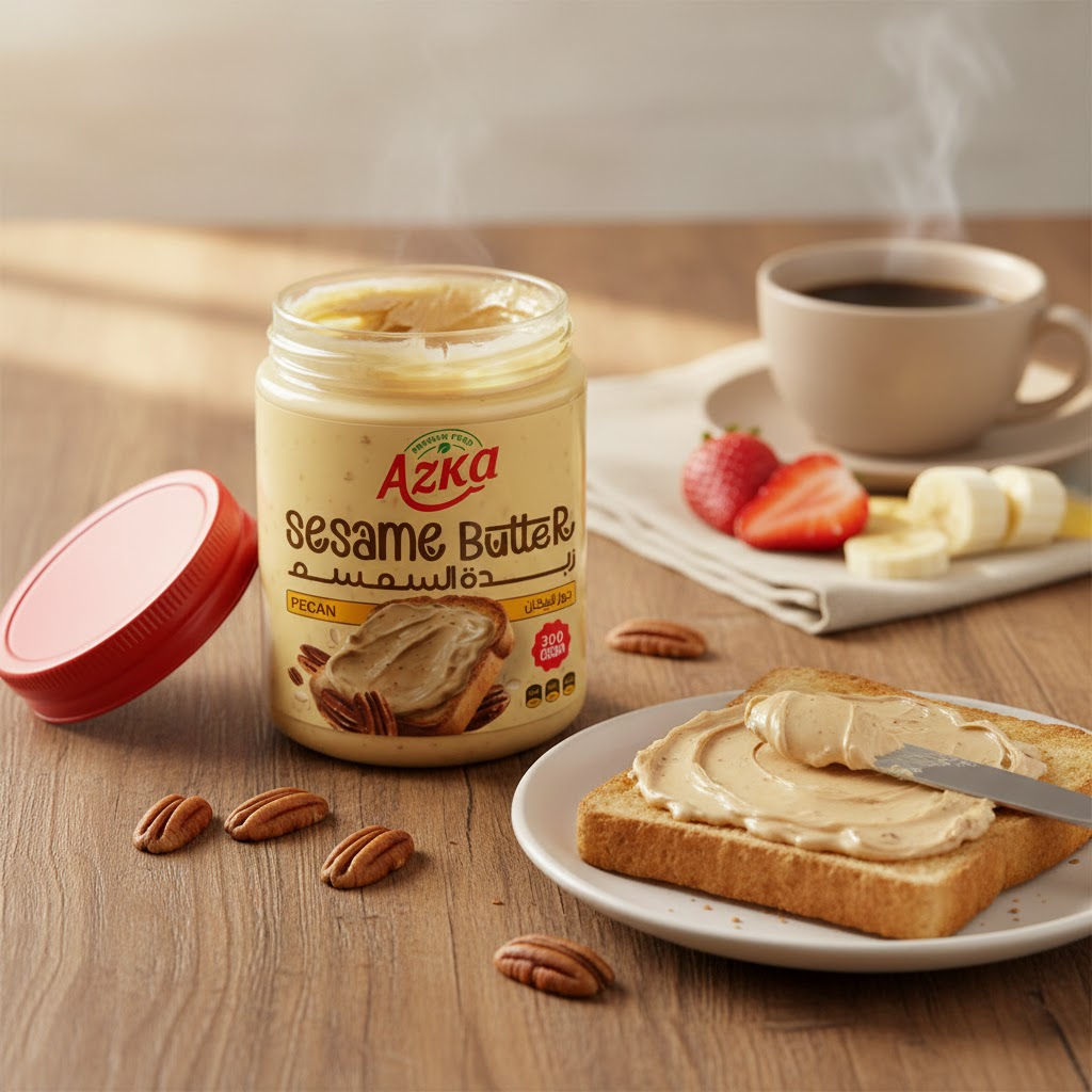زبدة سمسم أزكى بجوز البيكان - 300 جم