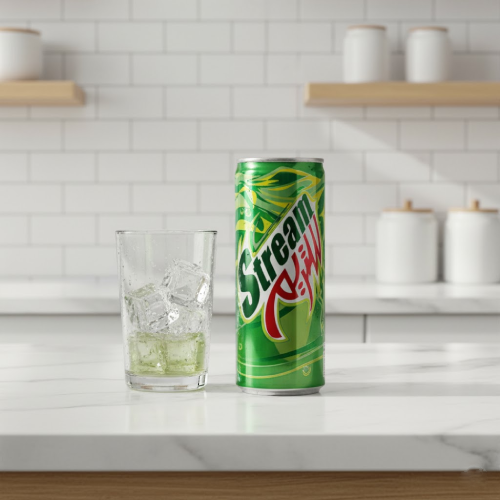 “Stream Citrus Flavored Soft Drink 250 ml – Refreshing Carbonated Beverage”