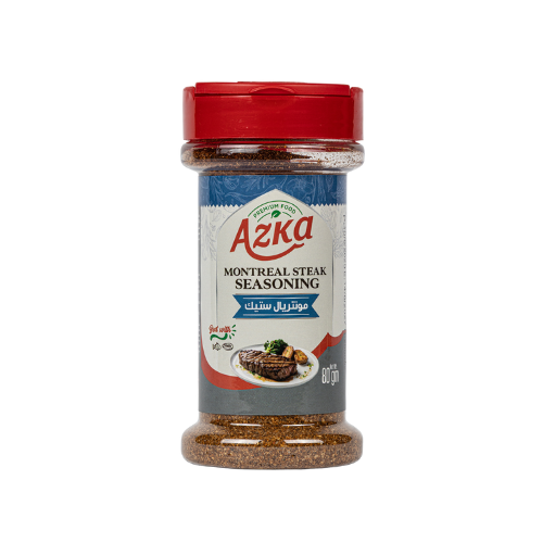 "بهارات مونتريال ستيك من أزكى 80 غرام – نكهة قوية وعميقة للستيك، الضلع أو البرجر"