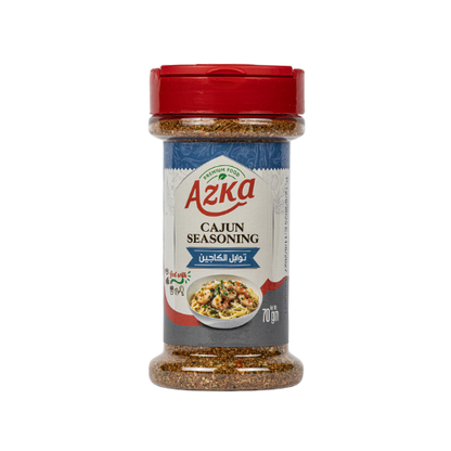 "بهارات أزكى كاجون 70 غ – مزيج أعشاب وتوابل حار، مثالي للوجبات السريعة في البيت والمناسبات"