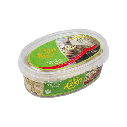 "حلاوة سمسم أزكى بالفستق الخشن – مزيج غني بنكهات شرق أوسطية، فستق حقيقي"