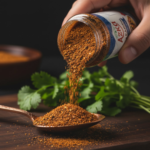 "توابل كاجون بريميوم من أزكى 70 غ – نكهة جنوب‑أمريكية أصيلة تُعزّز طعم الدجاج، اللحوم المشوية والخضار"