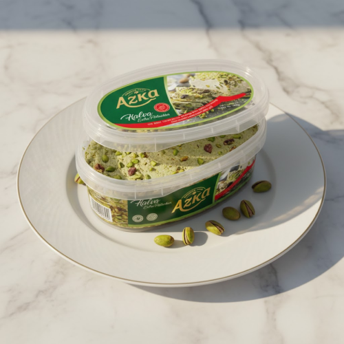 حلاوة طحينية بالفستق من أزكى