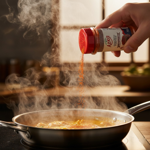 "Azka Red Chili Powder 60 g – premium ground red chili, adds both heat and vibrant color to your cooking"