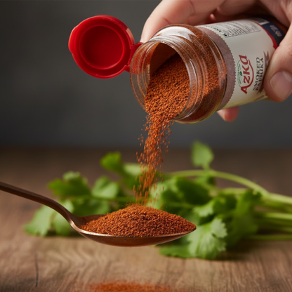 "Azka Smoked Paprika Powder 60g – deep smoky flavor for gourmet grilling of meats and vegetables"