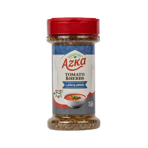 "بهارات طماطم وأعشاب أزكى 75 غ – مزيج غني بالنكهات لطماطم ناضجة وأعشاب عطيرة، مناسب للباستا واليخنات"