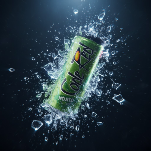 عبوة 250 مل من كود رد مشروب طاقة موهيتو بطعم نعناع ولعلّيمون