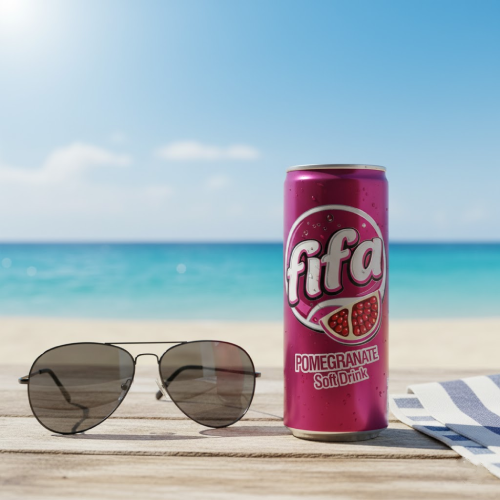 «مشروب فيفا غازي بنكهة الرمان والفواكه 250 مل – منعش وجريء»