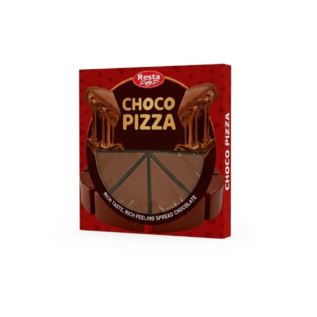 Resta Pop Choco Pizza – Chocolate Filled with Smooth Chocolate Sauce (85g)