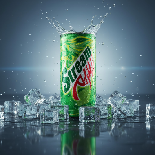 عبوة 320 مل من مشروب ستريم غازي بطعم الحمضيات